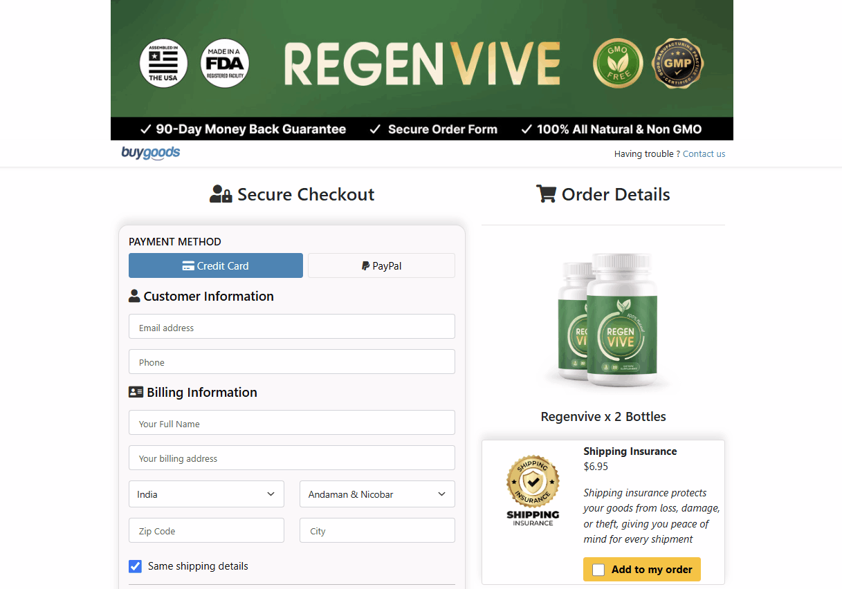 RegenVive-Secure-Checkout