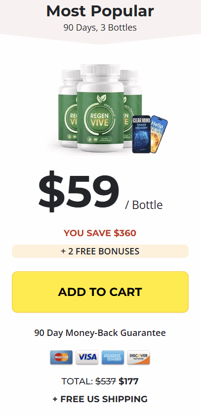 RegenVive 3 bottle